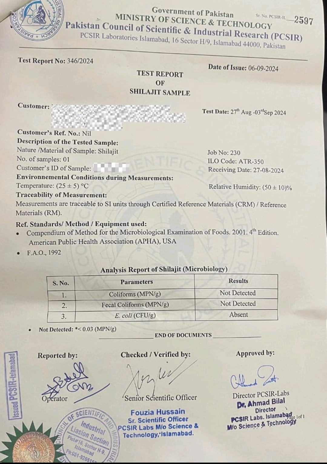 Real Shilajit (PCSIR Certified)