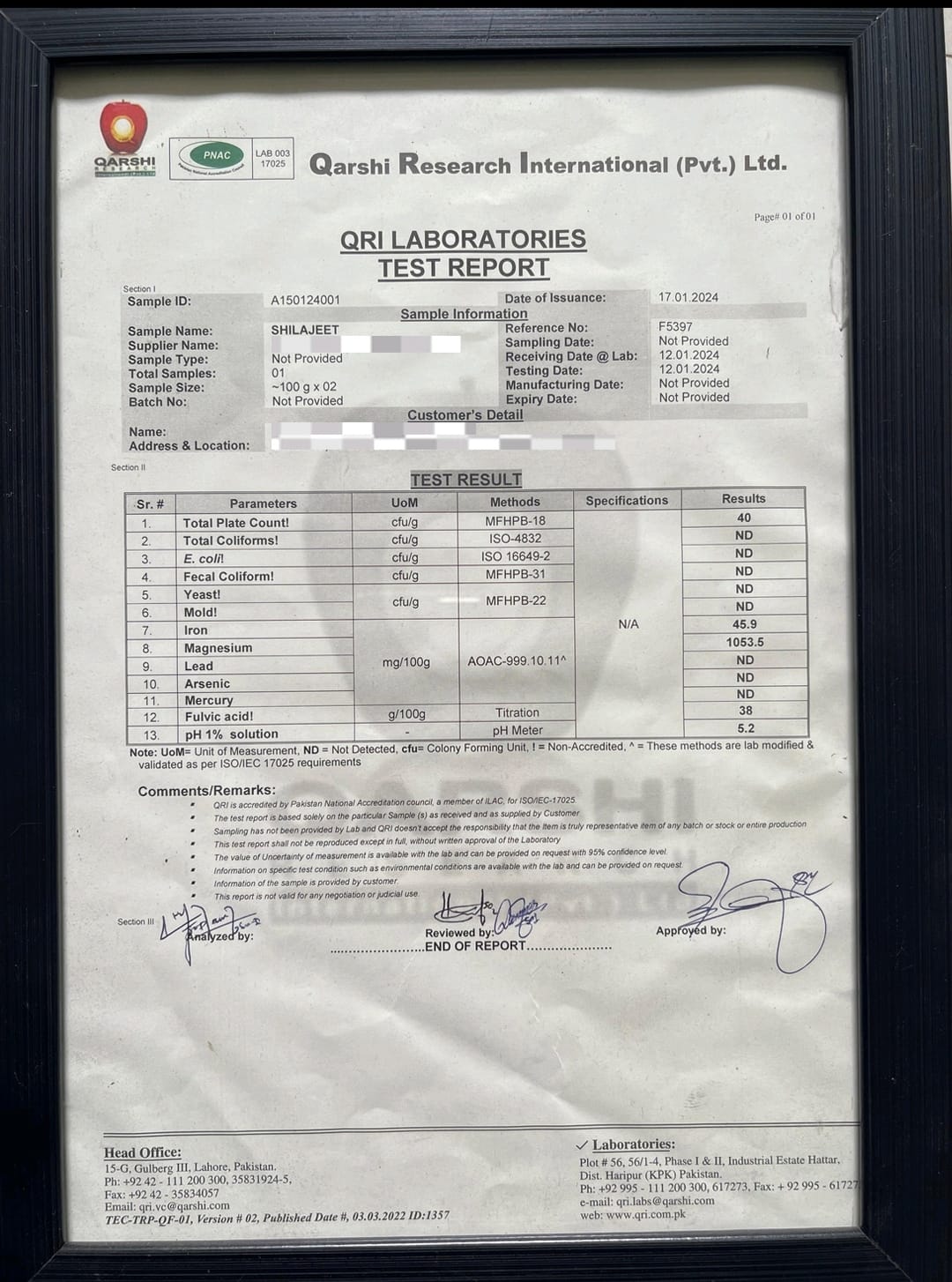 Real Shilajit (PCSIR Certified)