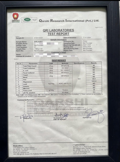 Real Shilajit (PCSIR Certified)